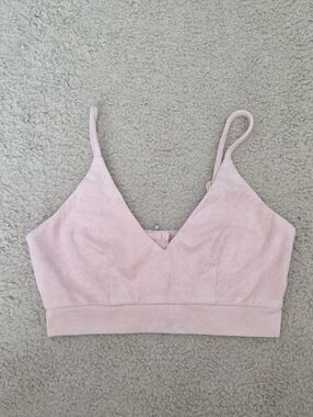 Forever 21 Blush Pink Velvet Top